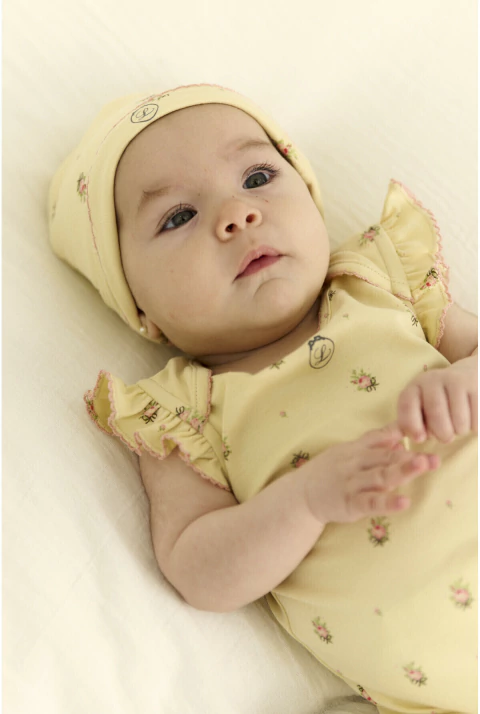 Body Manga Corta Voladito Belle | Little Akiabara - comprar online