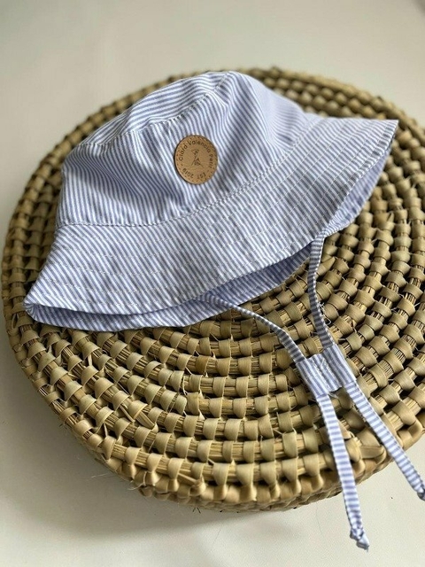 Gorro Piluso Rayas Celeste