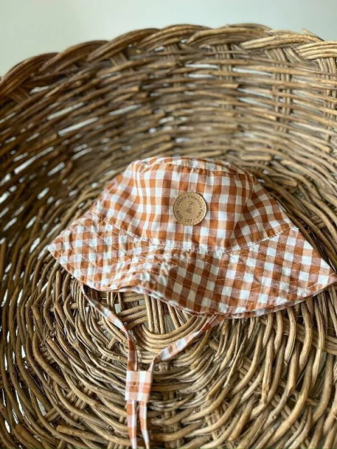 Gorro Piluso Vichy Dulce de Leche