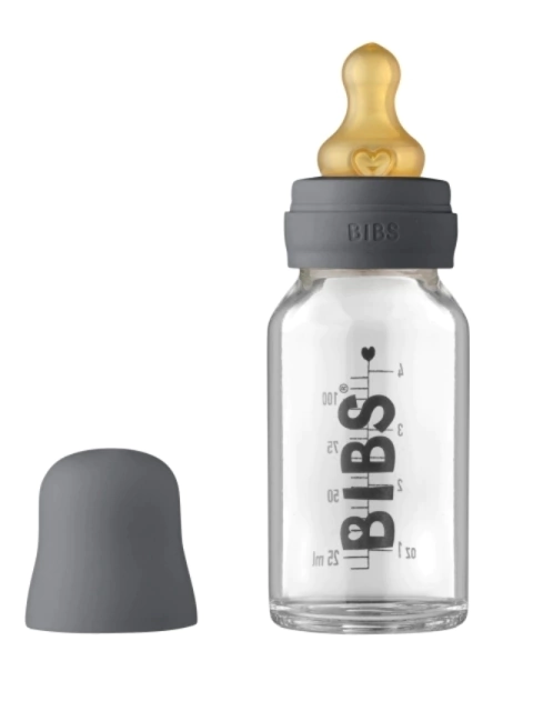 Mamadera BIBS Baby Glass Bottle 110ML - Iron