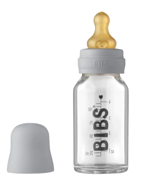 Mamadera BIBS Baby Glass Bottle 110ML - Cloud
