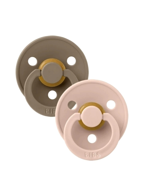 Chupete BIBS Colour Pacifier Dark Oak - Blush (Tetina Redonda)