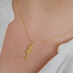 Colar Profissão Estilista Banho Ouro 18K - comprar online