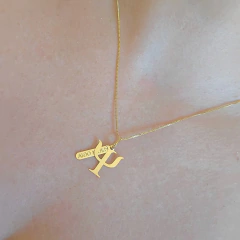 Colar Profissão Psicologia Banho Ouro 18K - Semijoias em Brincos, Colares, Anéis e Pulseiras | Lua Mia Semijoias