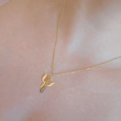 Colar Profissão Psicologia Banho Ouro 18K - loja online