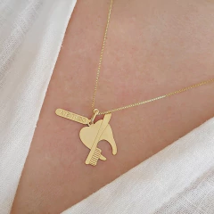 Colar Profissão Dentista Banho Ouro 18K na internet