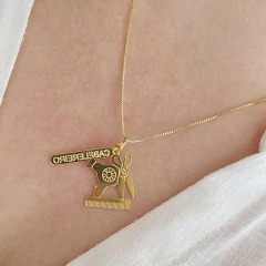 Colar Profissão Cabelereiro Banho Ouro 18K na internet