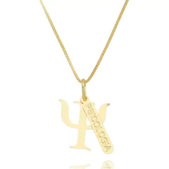 Colar Profissão Psicologia Banho Ouro 18K - comprar online