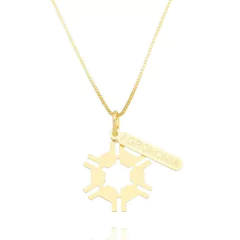 Colar Profissão Agronomia Banho Ouro 18K - comprar online