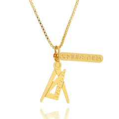 Colar Profissão Arquitetura Banho Ouro 18K - comprar online