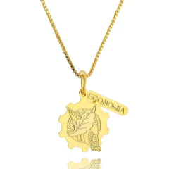 Colar Profissão Economia Banho Ouro 18K - comprar online