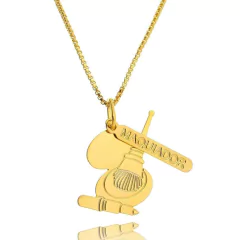 Colar Profissão Maquiador Banho Ouro 18K - comprar online