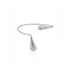 Bracelete Duas Gotas Espelhadas Folheada Prata 925 - comprar online