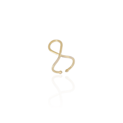 Anel Espelhado Gota Regulável Banho Ouro 18k - comprar online