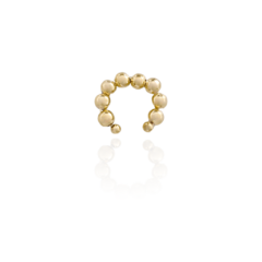 Piercing Bolinhas Espelhadas Banho Ouro 18K