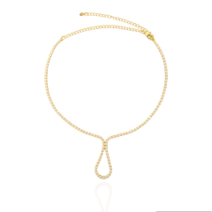 Choker Riviera Gota Banho Ouro 18K