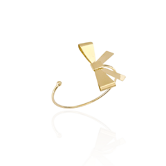 Bracelete Laço Espelhado Banho Ouro 18K - comprar online
