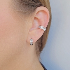 Piercing Baguetes Brancas Banho Ródio Branco na internet