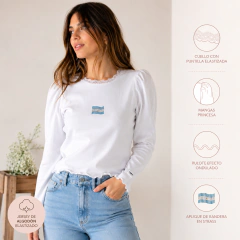 Remera básica strass - tienda online