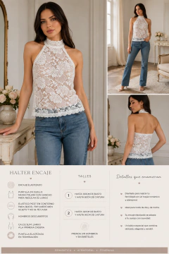 Blusa Halter lace - comprar online