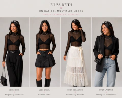 Blusa Keith microtul liso