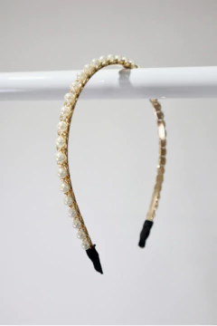 Vincha PERLAS STRASS - Florencia Casarsa