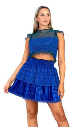 Mini Falda DELIA VELVET - Florencia Casarsa