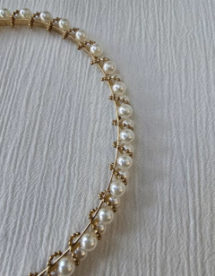 Vincha PERLAS STRASS - tienda online