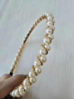 Vincha PERLAS STRASS - Florencia Casarsa