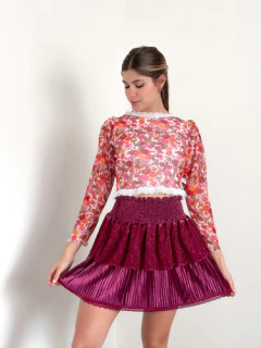 Mini Falda DELIA VELVET - tienda online