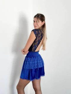 Mini Falda DELIA VELVET - Florencia Casarsa
