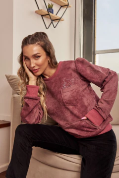 Buzo BATIK FLOWER CAT - Florencia Casarsa