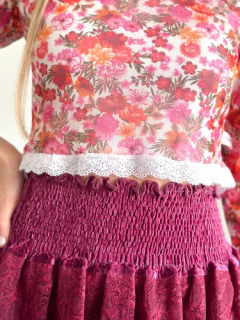 Mini Falda DELIA VELVET - Florencia Casarsa