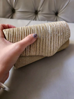 Cartera BRILLO PLISADA - tienda online