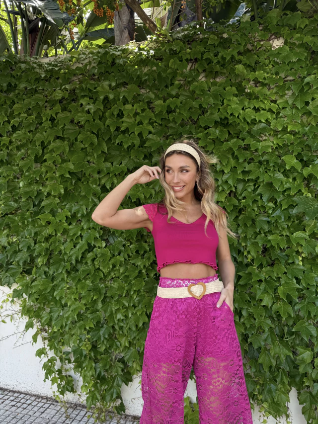 Palazzo Classic LACE fucsia — imagen 5