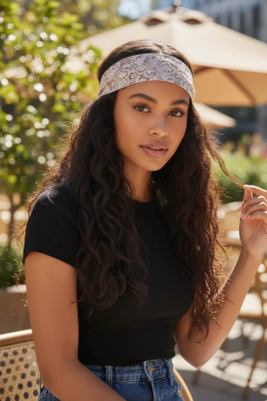 Imagen de Vincha tela ENCAJE