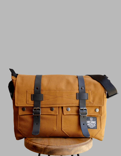 Helsinki - Morral de Gabardina - Habano - comprar online