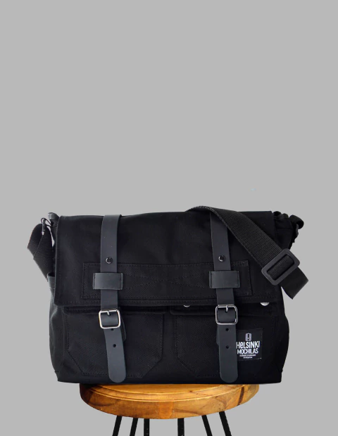 Helsinki - Morral de Gabardina - Black - comprar online