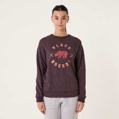 BUZO AFI UNISEX GRIS BORDO