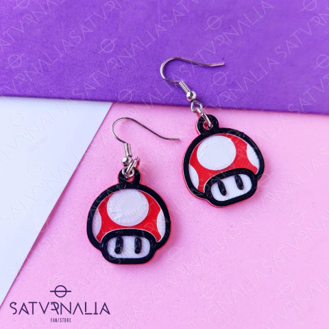 Aros Honguito rojo - Super Mario Bros