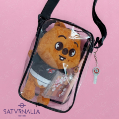 Cartera transparente negro