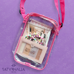 Cartera transparente rosa - comprar online