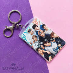 Porta SUBE llavero Stray Kids grupal