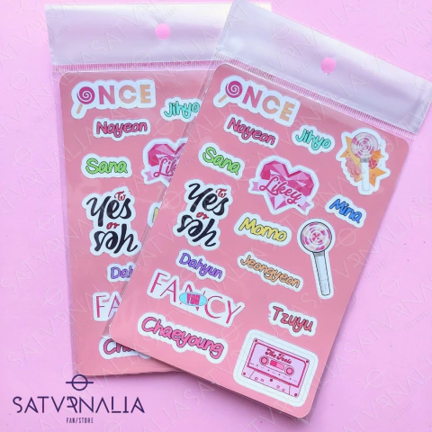 Stickers Nombres - Twice