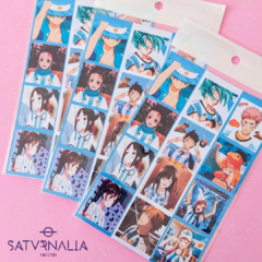 Stickers otaku argento