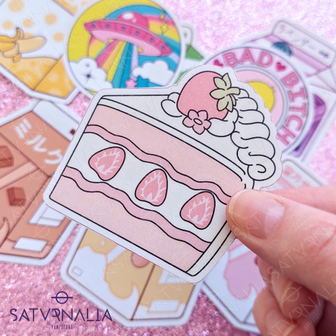 Sticker Strawberry cake