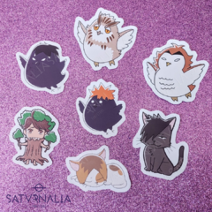 Stickers Haikyuu mascotas