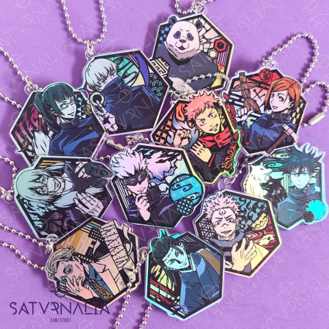 Llaveros holográficos Jujutsu Kaisen - comprar online