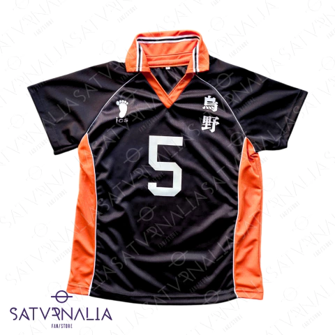 Remera Uniforme Karasuno Tanaka negra - Haikyuu!! - comprar online
