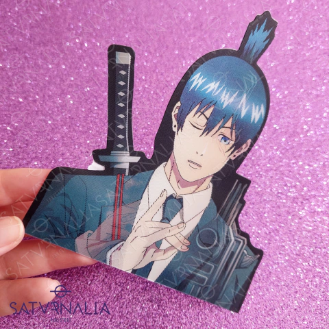 Stickers 3D lenticular Aki Hayakawa - Chainsaw Man - comprar online